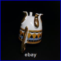 Tasse café céramique porcelaine or fin vintage Art Déco table collection N6207