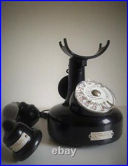Telephone Ancien 1924 Vintage Phone Telefon Loft Industriel Art Deco