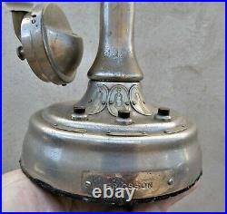 Téléphone Ericsson à colonne vers 1920/30Combiné et écouteur bakélite blanche