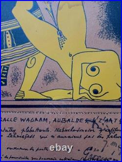 Très Rare Art Deco Quat'Z'Arts Babylon Invitation Paris 1933 Canteloup Sabrou