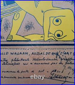 Très Rare Art Deco Quat'Z'Arts Babylon Invitation Paris 1933 Canteloup Sabrou