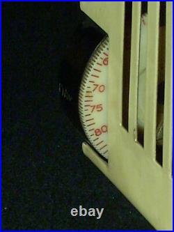 Très bon état vintage sampsel ART DECO Thermostat programmable Heat Cool 24VAC Horloge No + Caroline du Nord USA