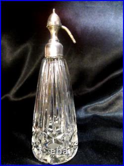 VAPORISATEUR PARFUM Marcel FRANCK cristal &plaqué argent flagrance Art Deco 1930