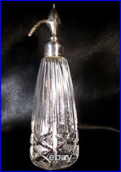 VAPORISATEUR PARFUM Marcel FRANCK cristal &plaqué argent flagrance Art Deco 1930