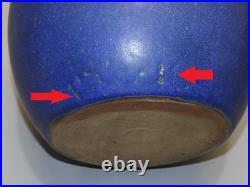-VASE BOULE LEON POINTU GRES de PUISAYE ART DECO CERAMIQUE COLLECTION XXe D