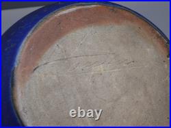 -VASE BOULE LEON POINTU GRES de PUISAYE ART DECO CERAMIQUE COLLECTION XXe D