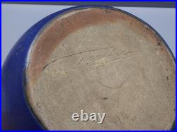 -VASE BOULE LEON POINTU GRES de PUISAYE ART DECO CERAMIQUE COLLECTION XXe D