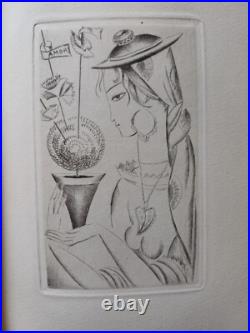 Valéry Larbaud Caderno ill Mily Possoz Art Deco 1/1050 Paris 1927 BE