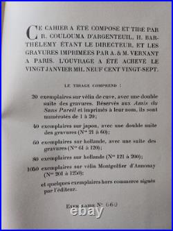 Valéry Larbaud Caderno ill Mily Possoz Art Deco 1/1050 Paris 1927 BE