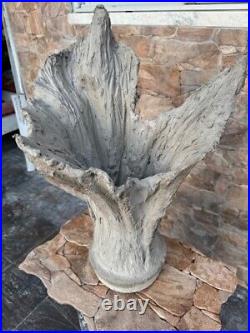Vase art deco Béton ciré gris ou differante couleurs