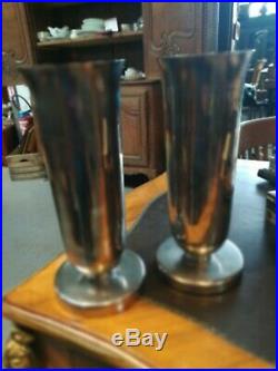 Vases art déco 1930 CGT Paquebot SS Normandie Wiskemann French Line compagny