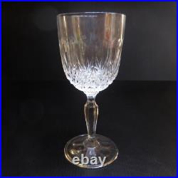Verre à pied cristal vintage art déco table design collection XX France N6363
