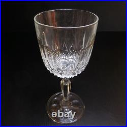 Verre à pied cristal vintage art déco table design collection XX France N6363