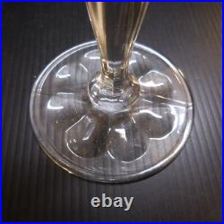 Verre à pied cristal vintage art déco table design collection XX France N6363