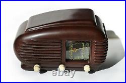 Vintage 50s Tube Radio TESLA 308U TALISMAN Bakelite Art Deco Design Streamline