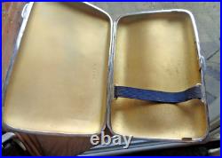 Vintage Art Déco Argent Sterling Cigare Étui H/M 1931 Birmingham Smith & Bartlam