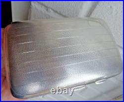 Vintage Art Déco Argent Sterling Cigare Étui H/M 1931 Birmingham Smith & Bartlam