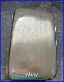 Vintage Art Déco Argent Sterling Cigare Étui H/M 1931 Birmingham Smith & Bartlam