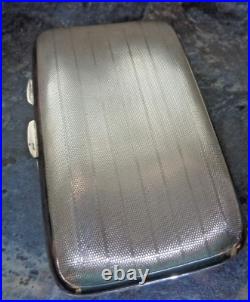 Vintage Art Déco Argent Sterling Cigare Étui H/M 1931 Birmingham Smith & Bartlam
