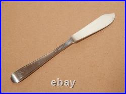 Vintage Art Déco Broggi Milano Lot 12 Coutellerie Poisson Maillechort Argent