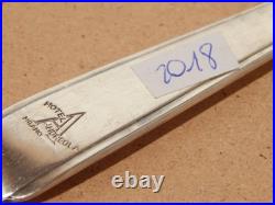 Vintage Art Déco Broggi Milano Lot 12 Coutellerie Poisson Maillechort Argent