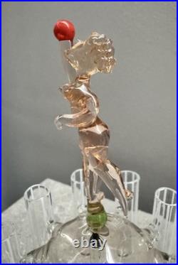 Vintage Art Deco Laucha Bimini Distributeur De Cigarettes Art Glass