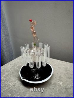 Vintage Art Deco Laucha Bimini Distributeur De Cigarettes Art Glass