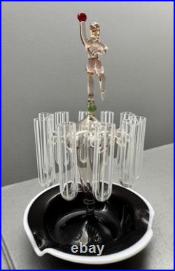 Vintage Art Deco Laucha Bimini Distributeur De Cigarettes Art Glass