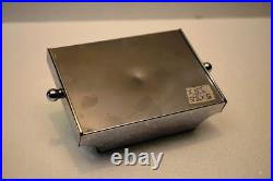 Vintage Art Déco Maquillage Étui Meuble-Lavabo avec Miroir Voyage Métal Verre