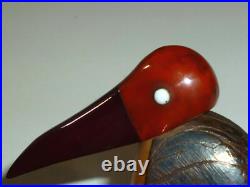 Vintage Art Déco Rouge Rainure Bird Cendrier Bakelite Catalin Tagua Rare Piece