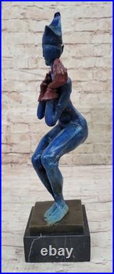 Vintage Bronze Harlequin Sculpture Escarpin Bouffon Art Déco Fonte de Collection Vintage Bronze Harlequin Sculpture Escarpin Bouffon Art Déco Fonte de Collection