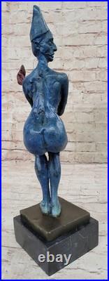 Vintage Bronze Harlequin Sculpture Escarpin Bouffon Art Déco Fonte de Collection Vintage Bronze Harlequin Sculpture Escarpin Bouffon Art Déco Fonte de Collection