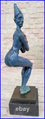 Vintage Bronze Harlequin Sculpture Escarpin Bouffon Art Déco Fonte de Collection Vintage Bronze Harlequin Sculpture Escarpin Bouffon Art Déco Fonte de Collection