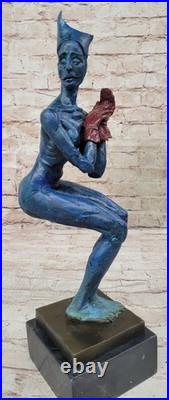 Vintage Bronze Harlequin Sculpture Escarpin Bouffon Art Déco Fonte de Collection Vintage Bronze Harlequin Sculpture Escarpin Bouffon Art Déco Fonte de Collection