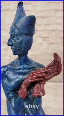 Vintage Bronze Harlequin Sculpture Escarpin Bouffon Art Déco Fonte de Collection Vintage Bronze Harlequin Sculpture Escarpin Bouffon Art Déco Fonte de Collection