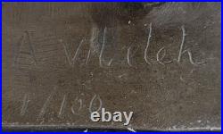 Vintage Bronze Harlequin Sculpture Escarpin Bouffon Art Déco Fonte de Collection Vintage Bronze Harlequin Sculpture Escarpin Bouffon Art Déco Fonte de Collection