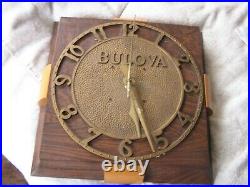 Vintage Bulova antique Art deco electric Publicité horloge