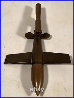 Vintage Bureau Modèle Art Déco Trench Art Airplane Briquet Affichage