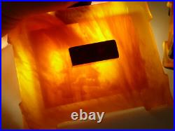 Vintage DDR Art Déco Ambre Bakelite Catalin Boîte à Bijoux 213 Gramme