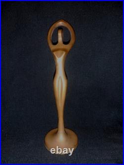 Vintage Main Laiton Lady Dancer Figurine Décoratifs Collection Art Déco Trophy