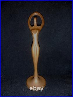 Vintage Main Laiton Lady Dancer Figurine Décoratifs Collection Art Déco Trophy