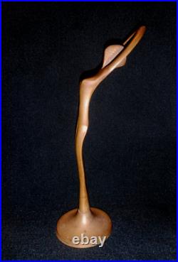 Vintage Main Laiton Lady Dancer Figurine Décoratifs Collection Art Déco Trophy