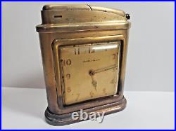 Vintage Phinney Walker Art Déco Horloge Table Briquet. Très Rare