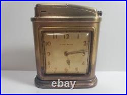 Vintage Phinney Walker Art Déco Horloge Table Briquet. Très Rare