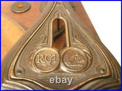 Vintage RCA RADIOLA 73 travail électrique PLATINE & ART DECO MAG tone arm