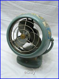 Vintage Vornado 6 Art Déco Milieu du Siècle Moderne Ventilateur de bureau D16C2-1 53 Atomic