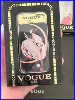 Vogue Présentoir Complet De 6 Briquets Butane Art Déco (édition Paris)