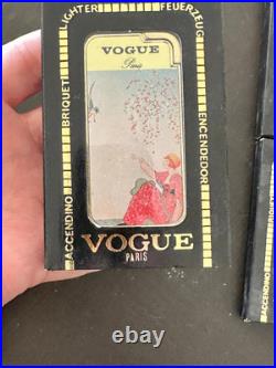 Vogue Présentoir Complet De 6 Briquets Butane Art Déco (édition Paris) Vogue Présentoir Complet De 6 Briquets Butane Art Déco (édition Paris)