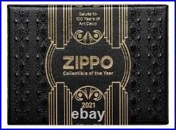 ZIPPO ART DECO (2021 collectible of the year Swarovski crystal 1 of 5000)